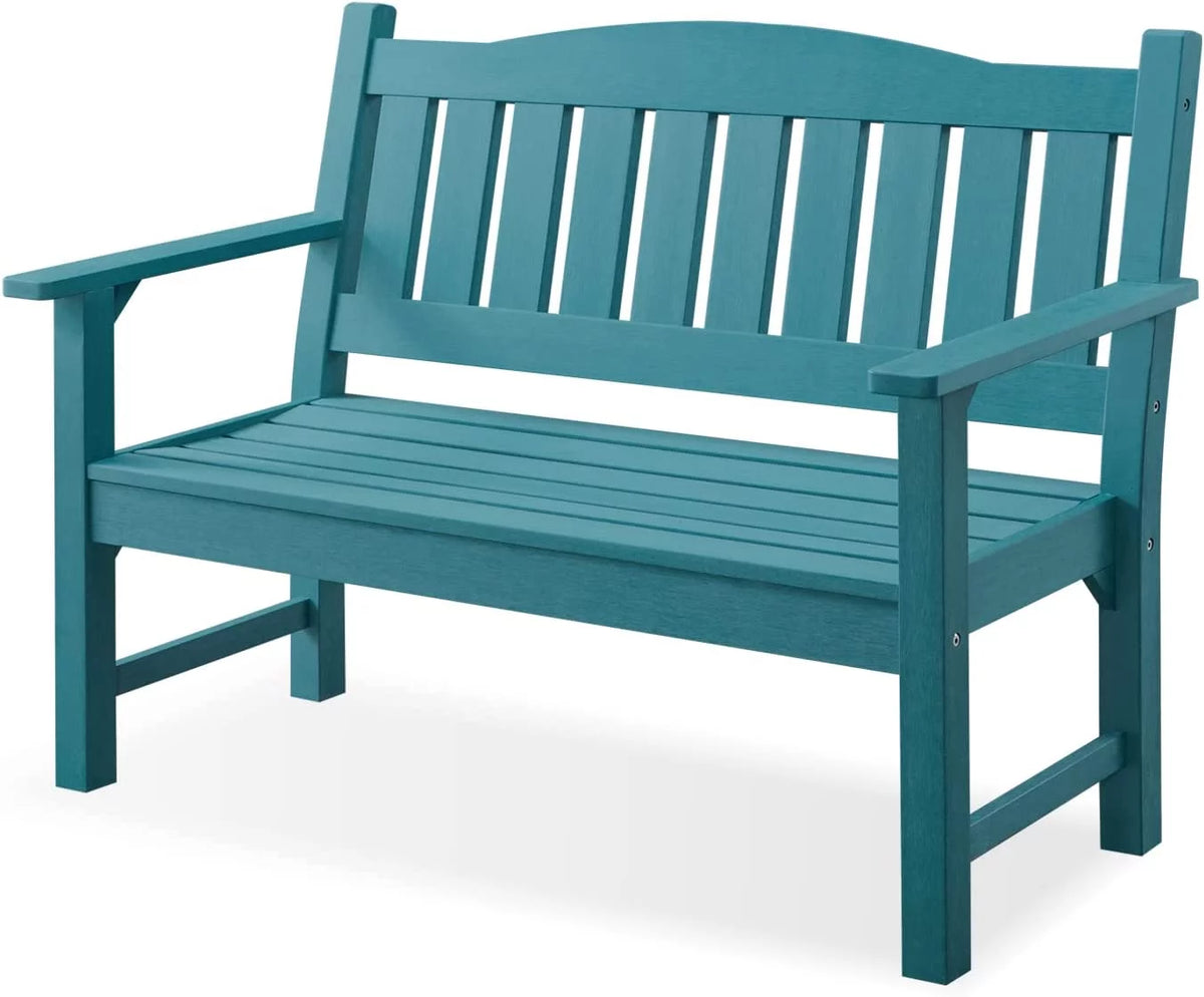 Poly Lumber Weatherproof 2-Person 50" Outdoor Bench A7013