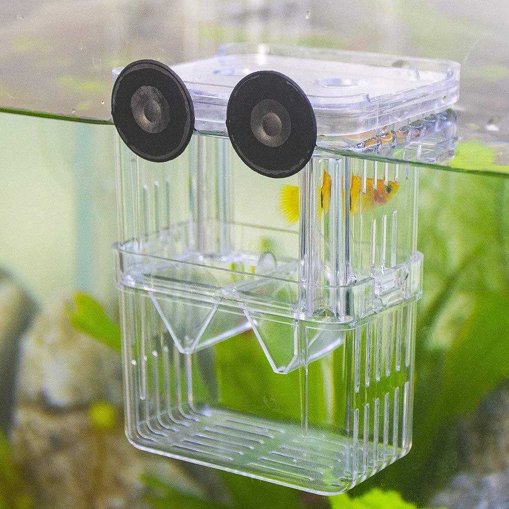 Aquarium Fish Breeder Box Plastic Isolation Hatching Incubator Box Z45354