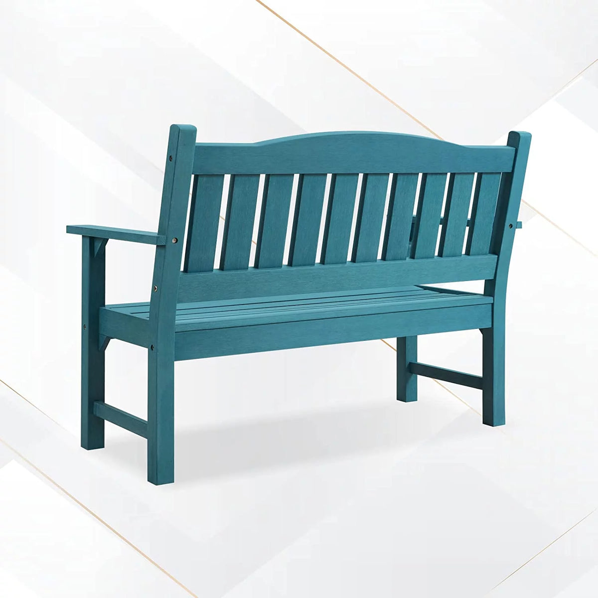 Poly Lumber Weatherproof 2-Person 50" Outdoor Bench A7013