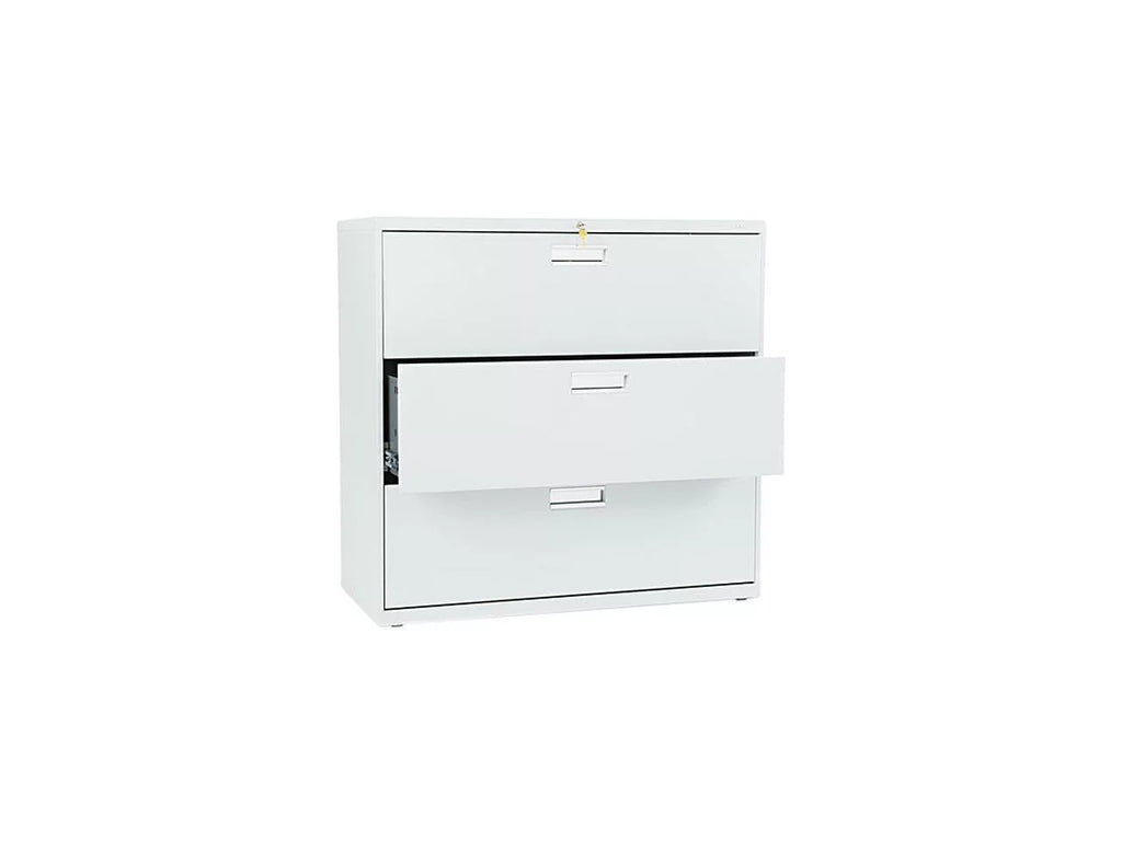 Light Gray Three-Drawer Lateral File V42488