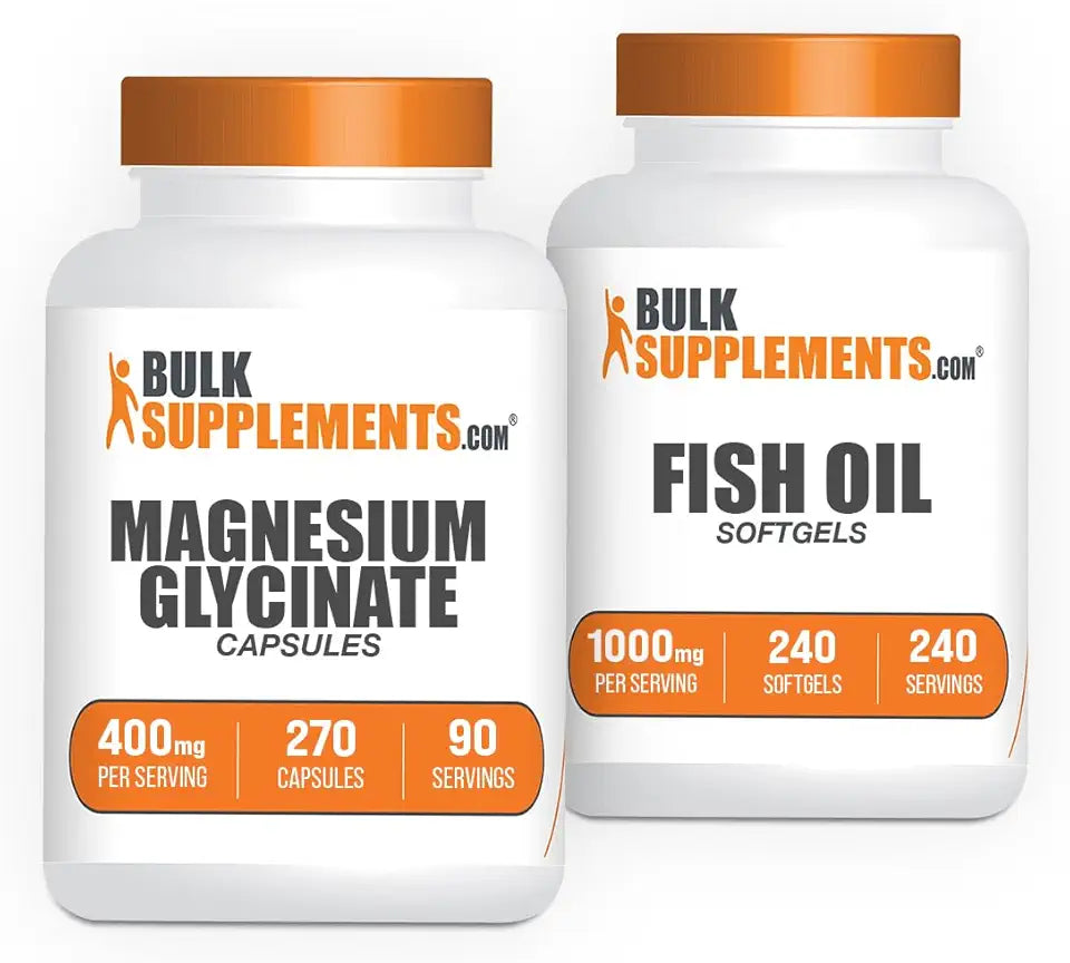 Magnesium Glycinate Capsules + Fish Oil Softgels Bundle T873