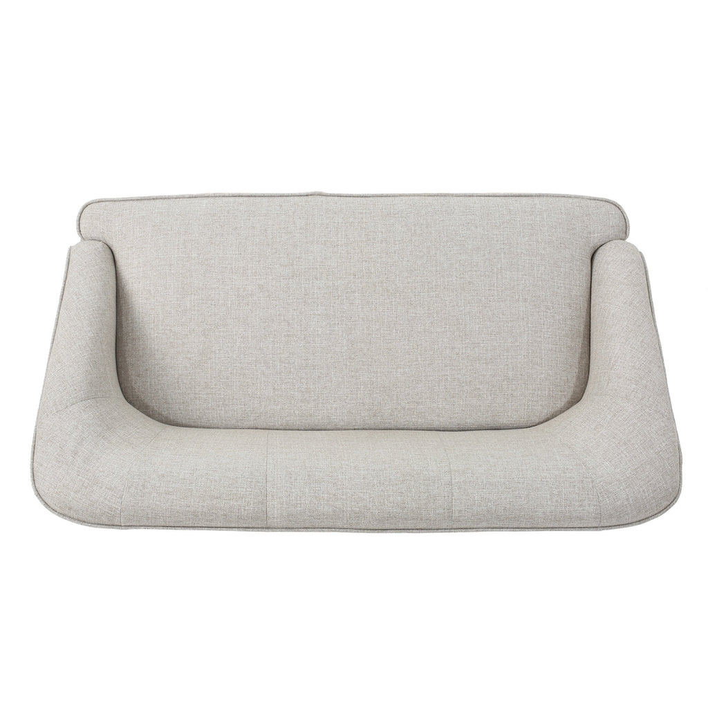 Beige Fabric Loveseat T1864
