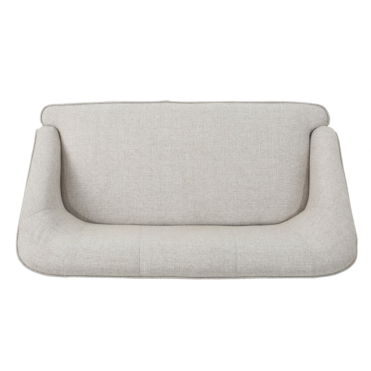 Beige Fabric Loveseat T1864