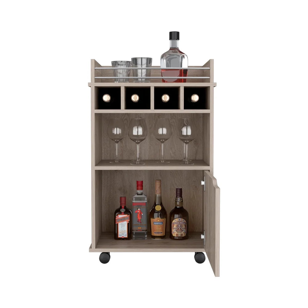 Light Pine Bar Cart F7476