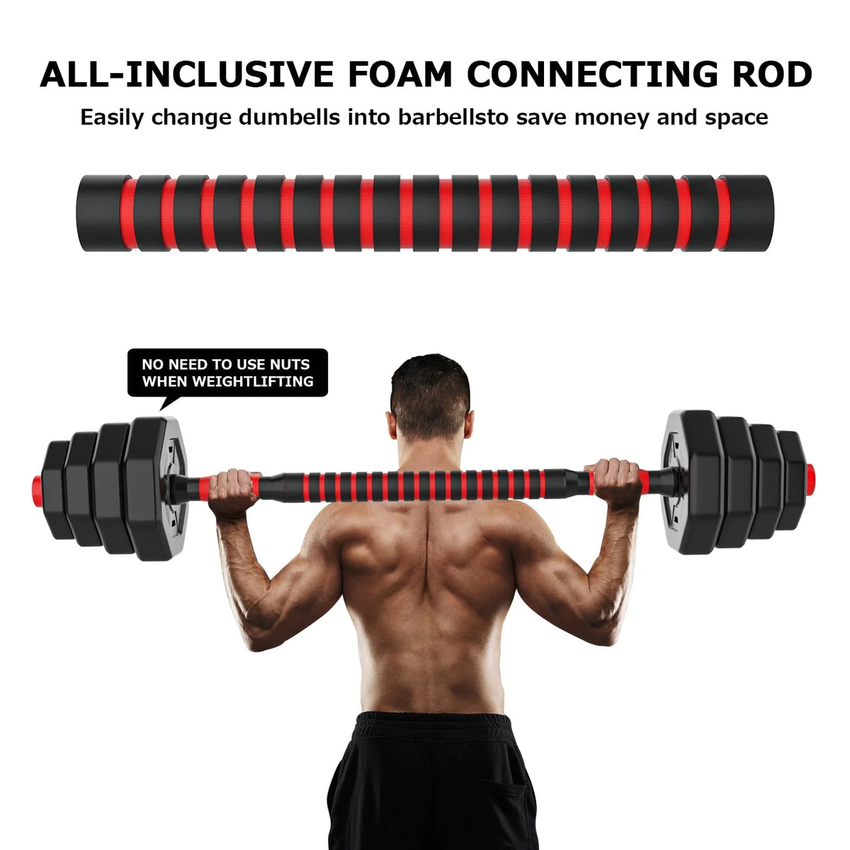 66 Lb Adjustable Weights Dumbbells Set K51308