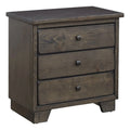 Wood Nightstand In Saddle Brown H24548
