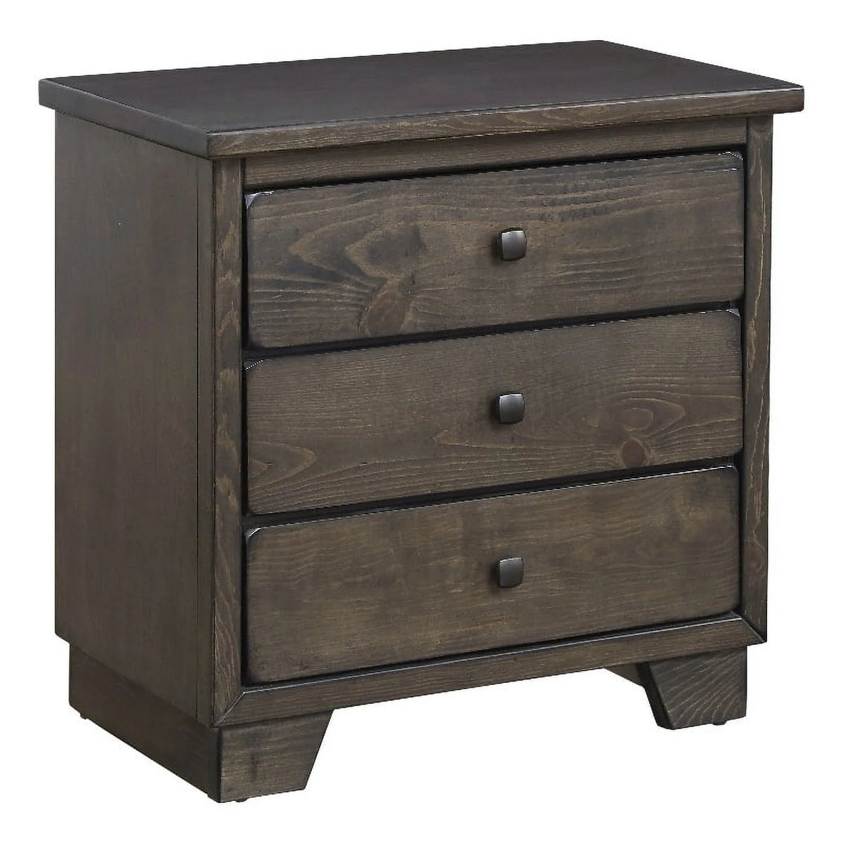 Wood Nightstand In Saddle Brown H24548