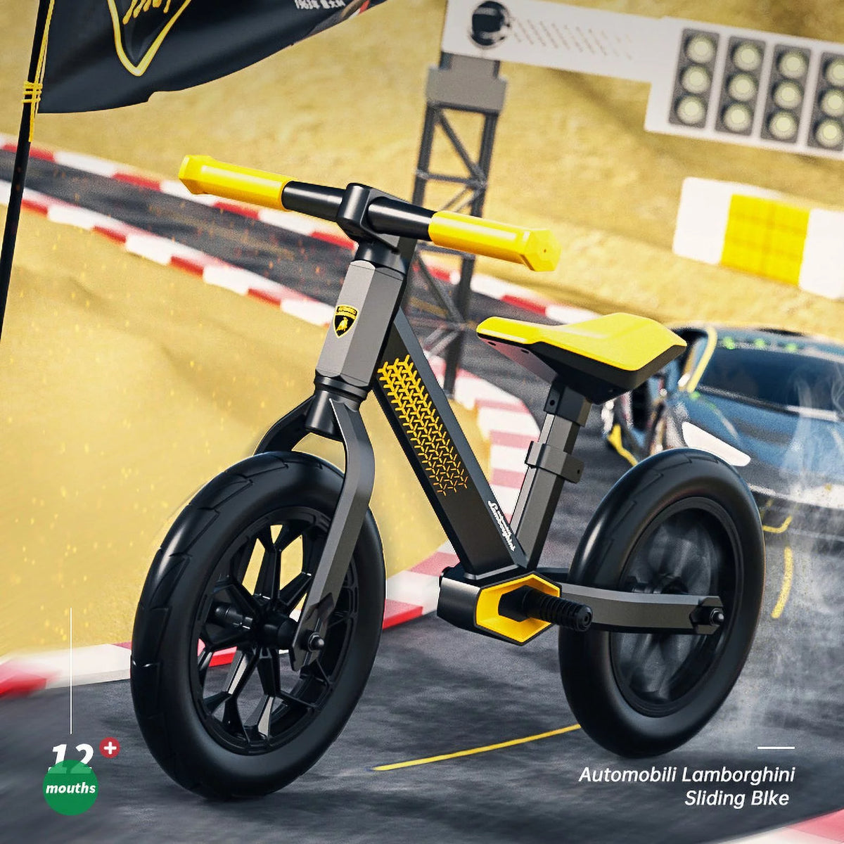 Green Kids Balance Bike B5876