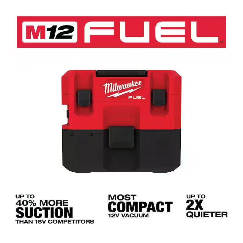 12-Volt Cordless 1.6 Gal. Wet/Dry Vacuum with 3.0 Ah Batteries R9078
