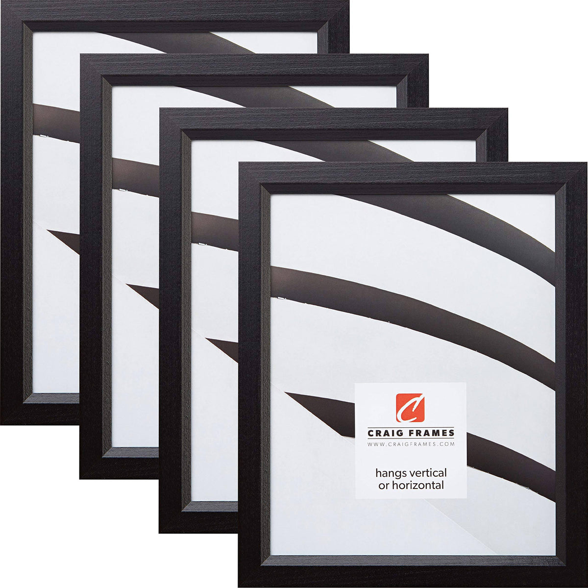18 x 24 inch Black Picture Frame Set of 4 B48708