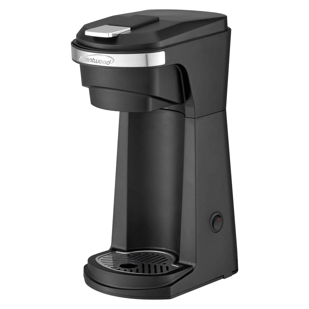 Black Single Serve Coffee Maker with Reusable Filter Basket K354586