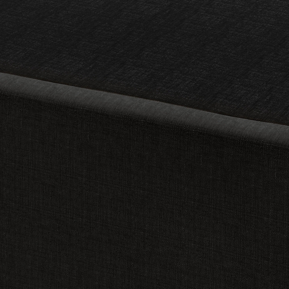 Wood Box Spring Mattress Foundation 8 Black Linen Full P968632