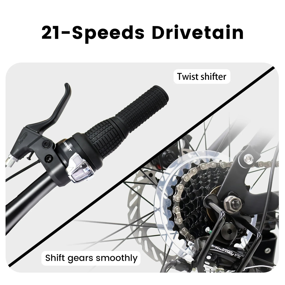 24 inch 21 Speeds High-Carbon Steel Mountain Bike C284963