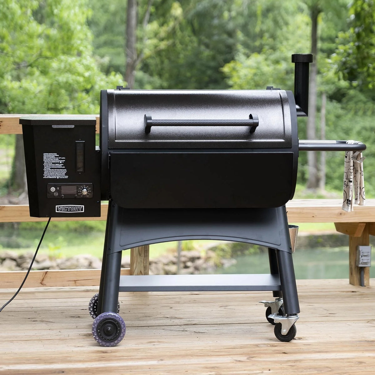 35-Inch Wood Pellet Grill with Front Shelf L990