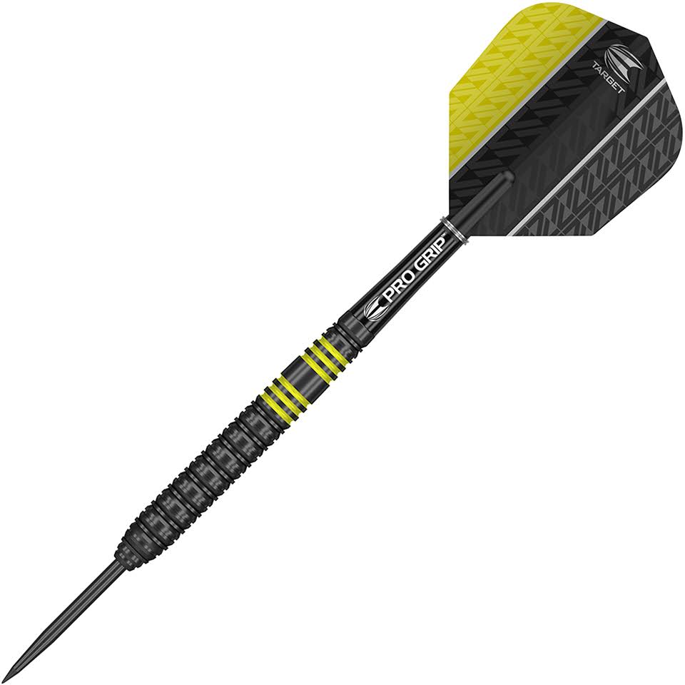 Black Yellow Steel Tip Darts 22g U925793