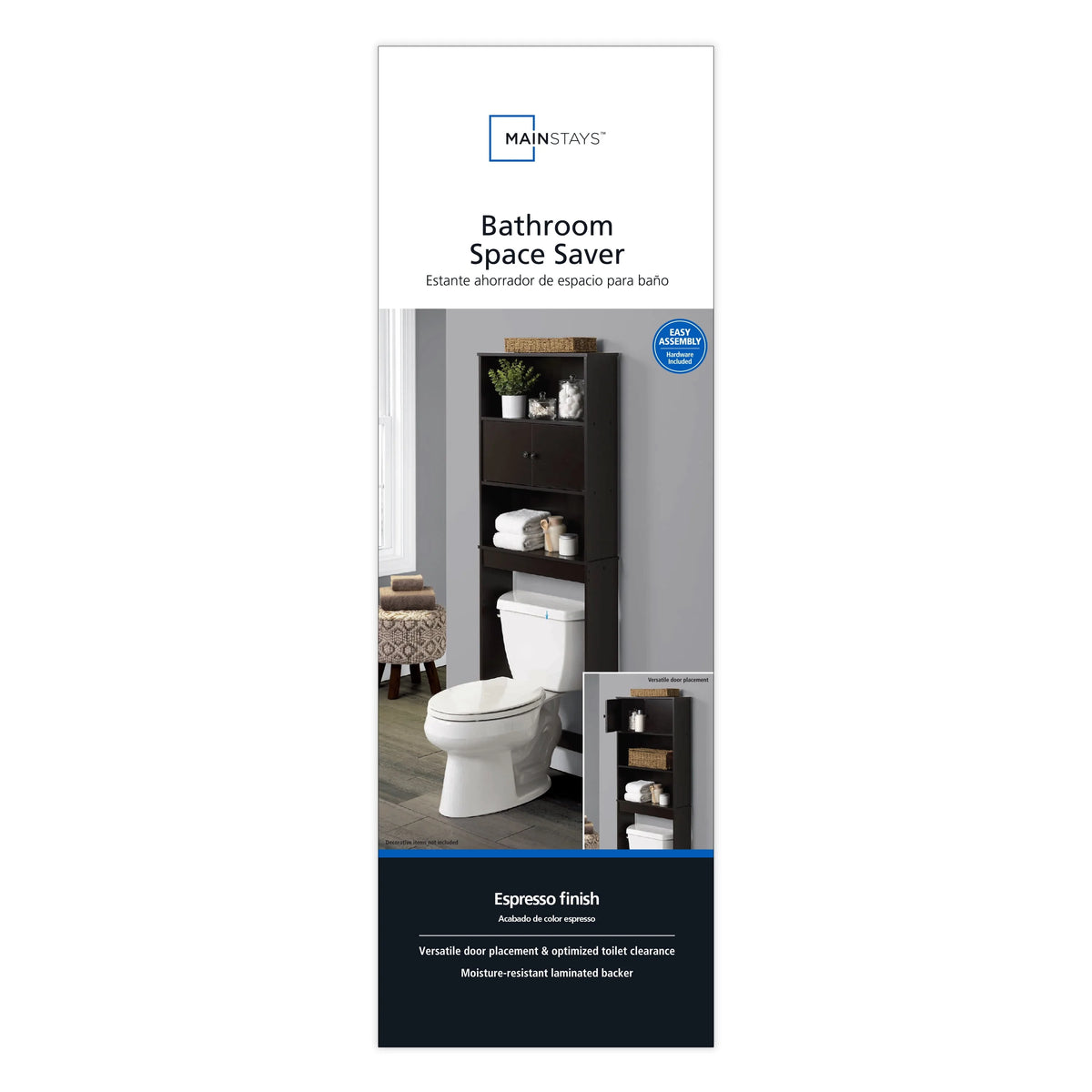 White 3-Shelf Bathroom Space Saver I7904