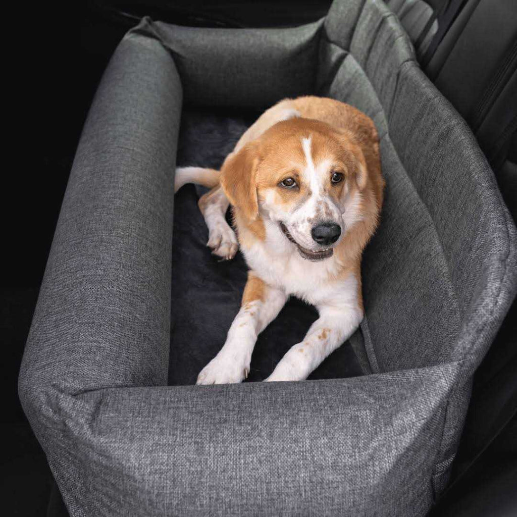 Memory Foam Dog Car Bed Gray Full Back Seat S52013