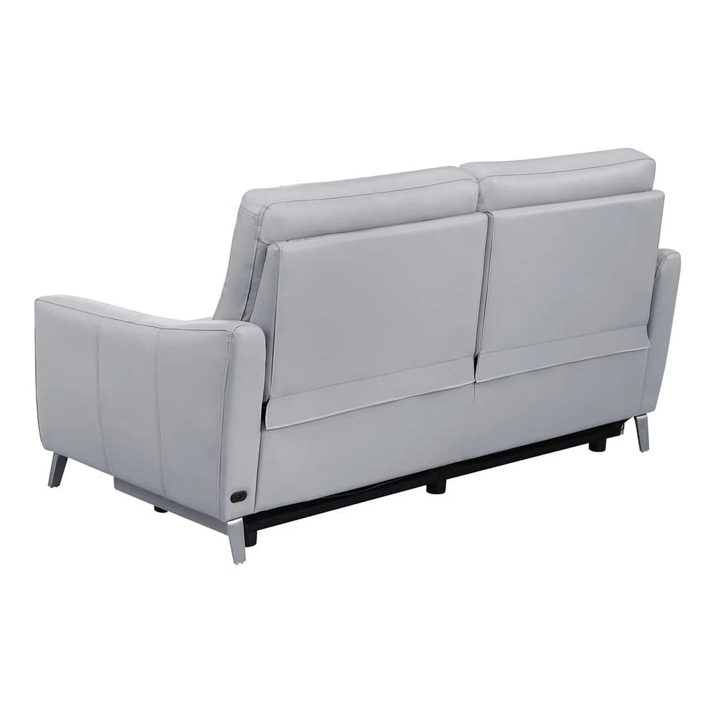 Gray Faux Leather Power Sofa Z450