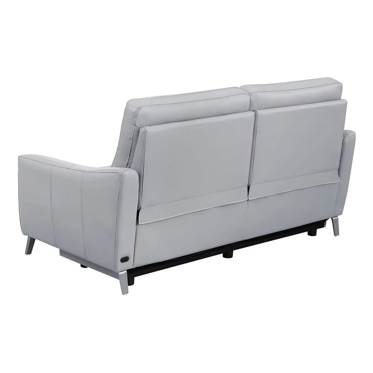 Gray Faux Leather Power Sofa Z450