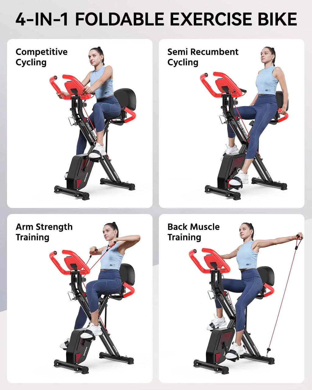 Foldable Magnetic Exercise Bike M929