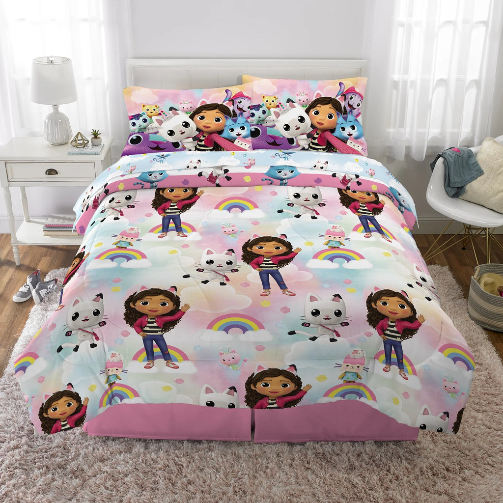 Kids Full Bed in a Bag, Comforter Sheet Set and Tote, Blue U14264
