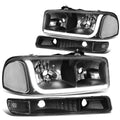 Black Housing Clear Corner LED DRL Headlight Bumper Lamp D94343