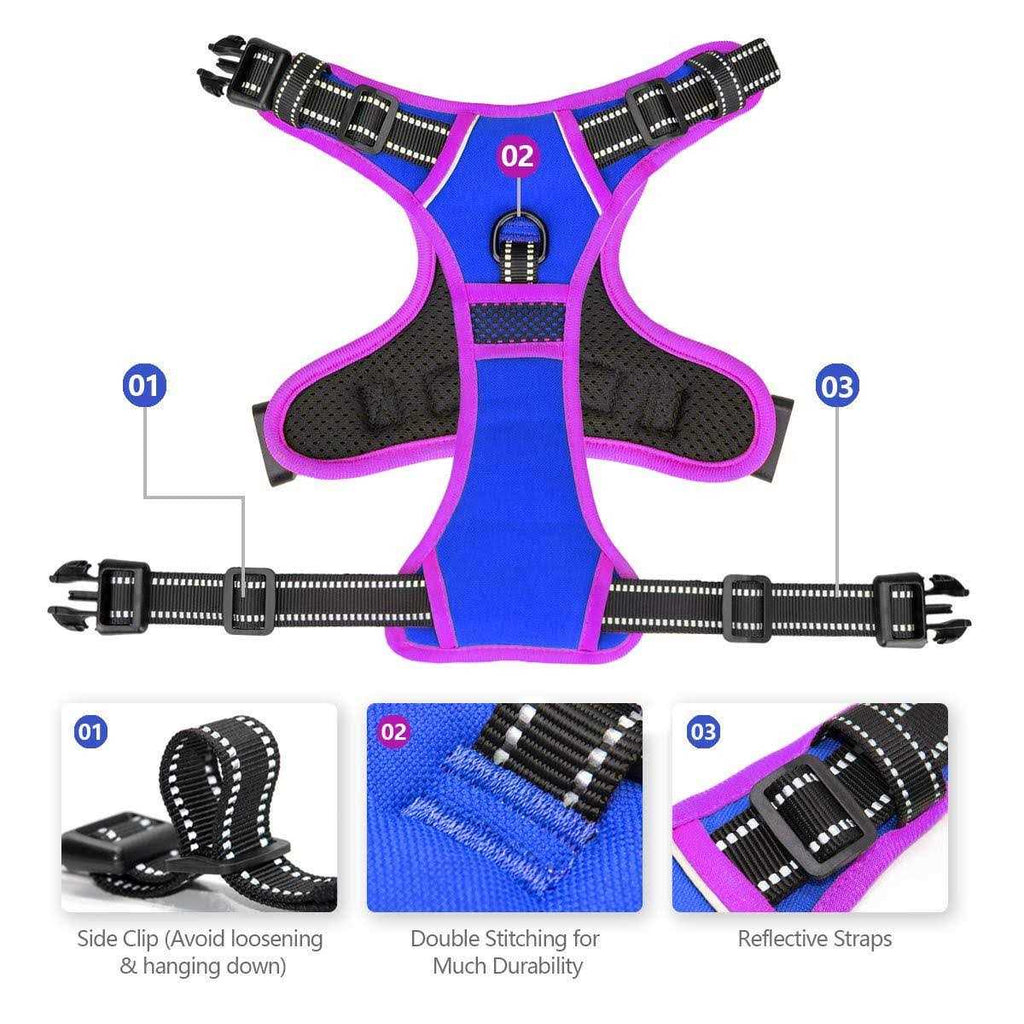 No Pull Reflective Dog Harness with Handle V926