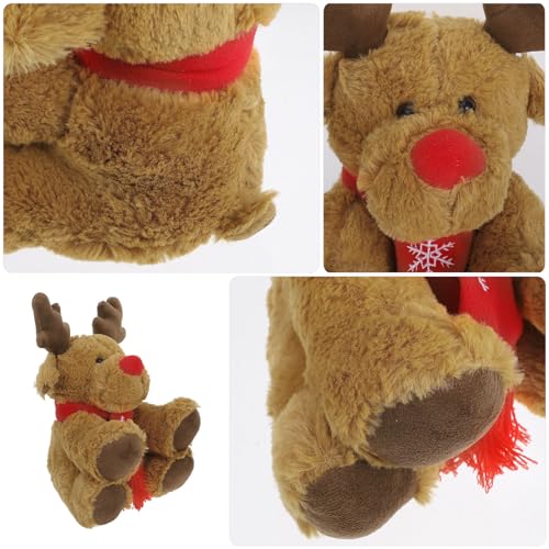 Light Brown Plush Reindeer Stuffed Animal Toy W8180