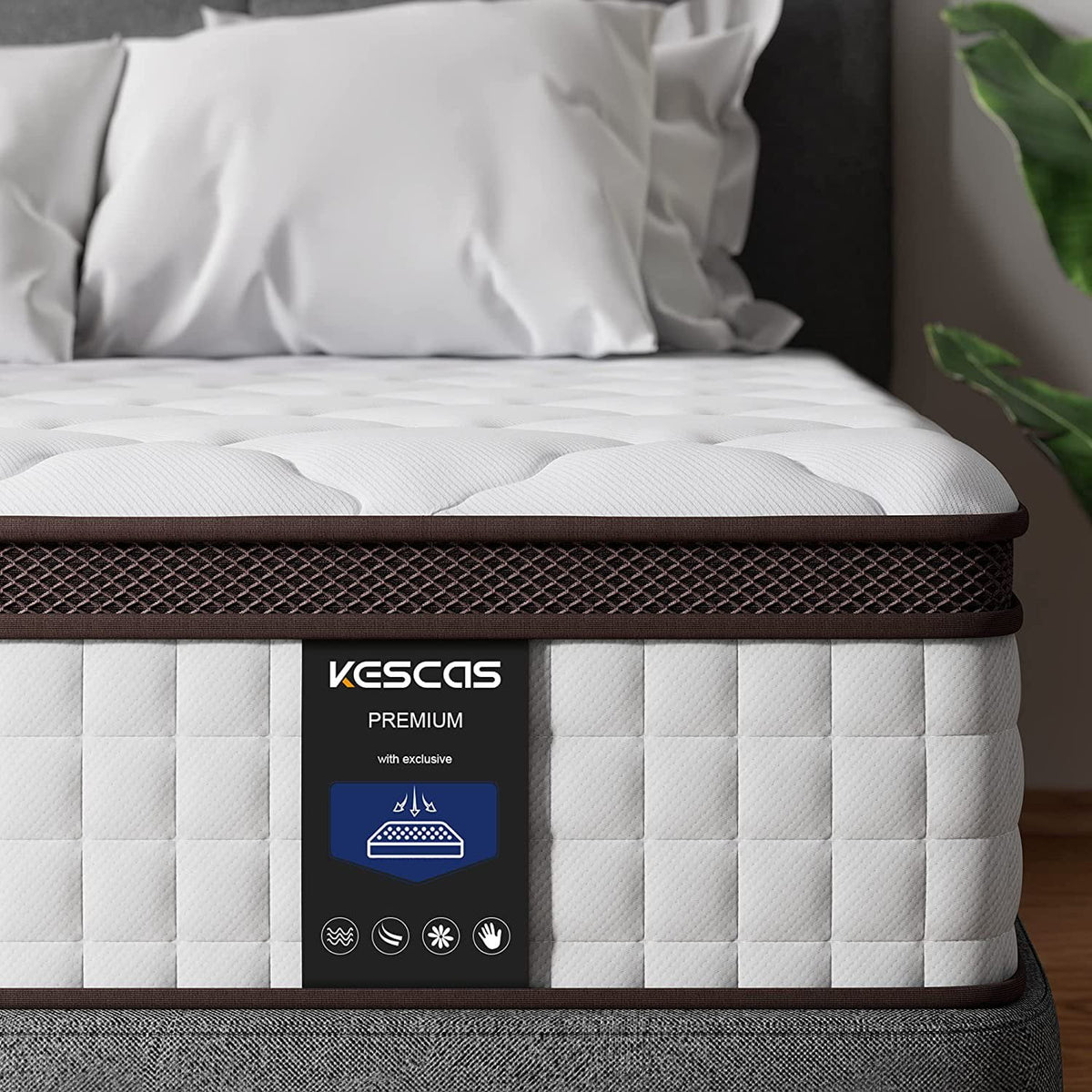 10 Inch Medium Firm Hybrid Twin Mattress W870010