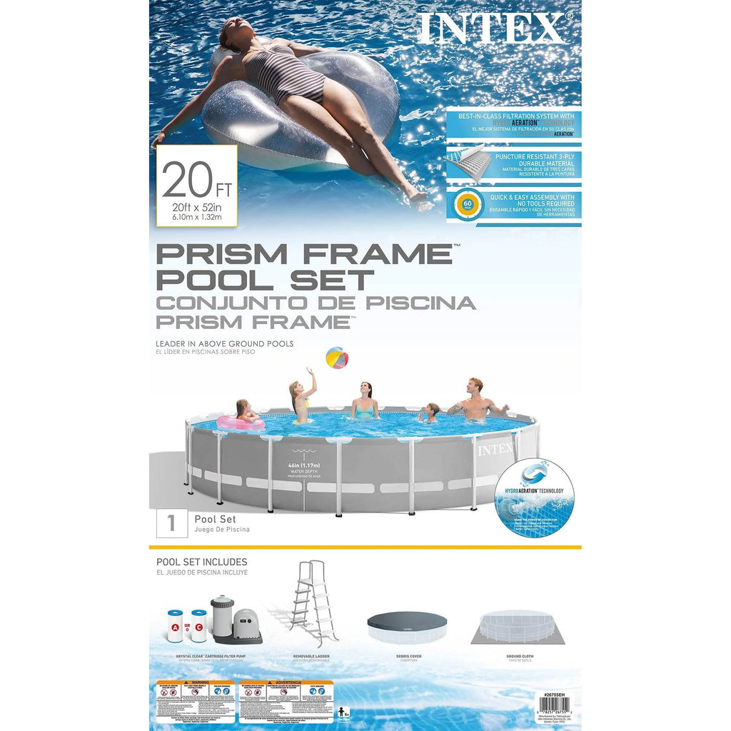 20ft x 52in Above Ground Swimming Pool Set with Filter Pump J728879