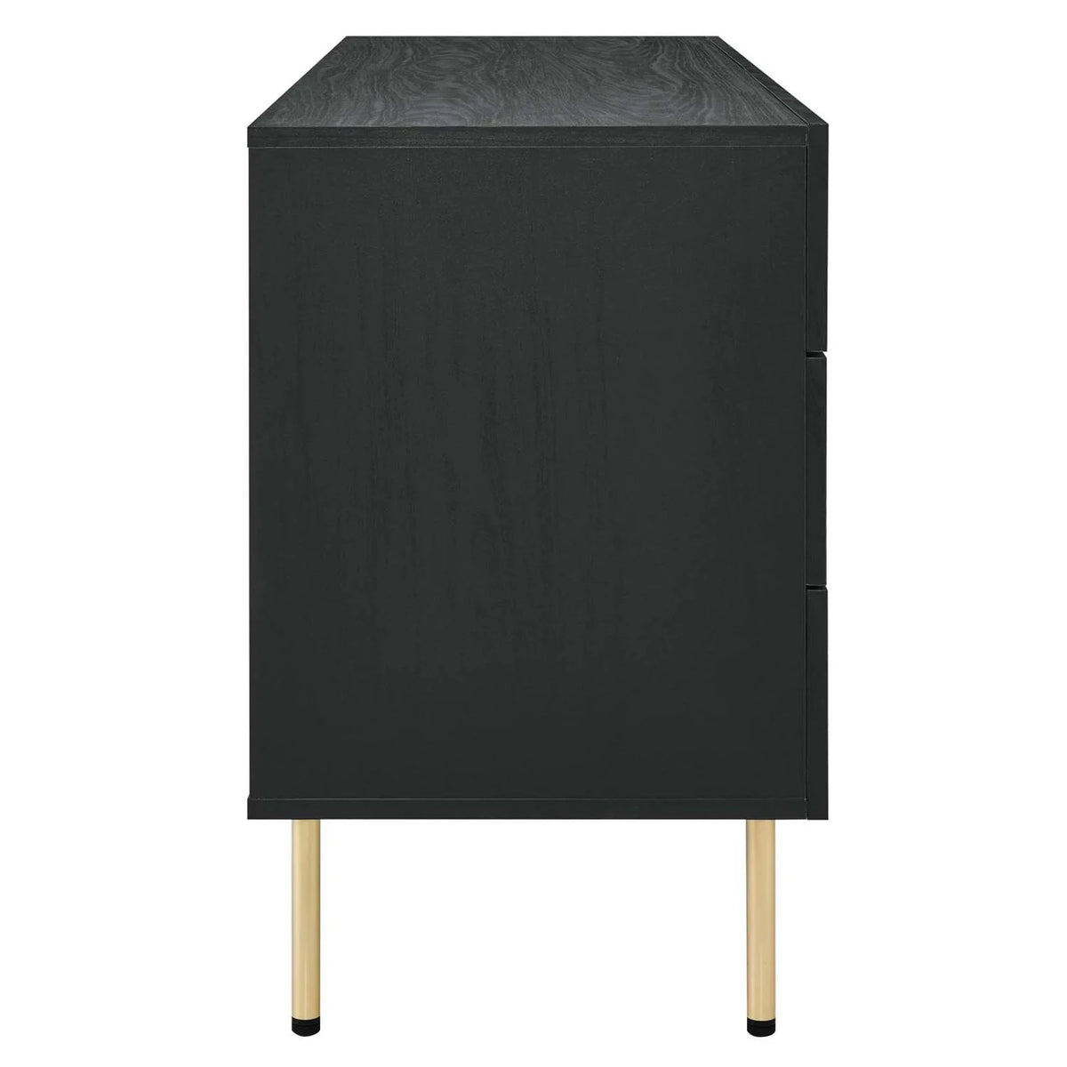 Black Wood Dresser Drawer Chest B27922