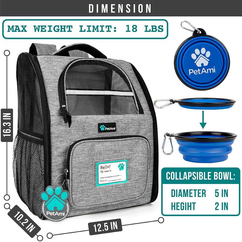 Pet Carrier Backpack for Small Cats and Dogs D604365