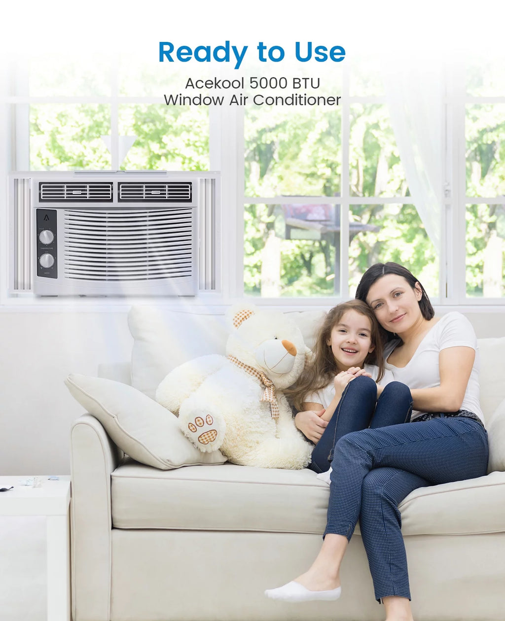 5000 BTU Window Air Conditioner with Reusable Filter Z72829