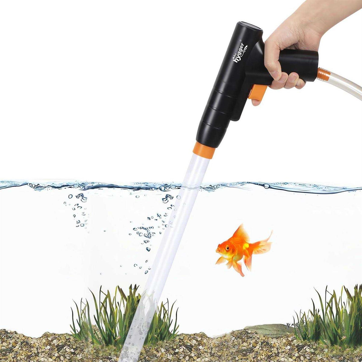 Aquarium Gravel Cleaner with Air-Pressing Button O840