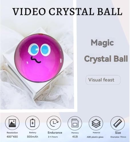 Memory Orb Ball 3D Ultrasound Lamp 21in LED Crystal Ball Video Player Q536
