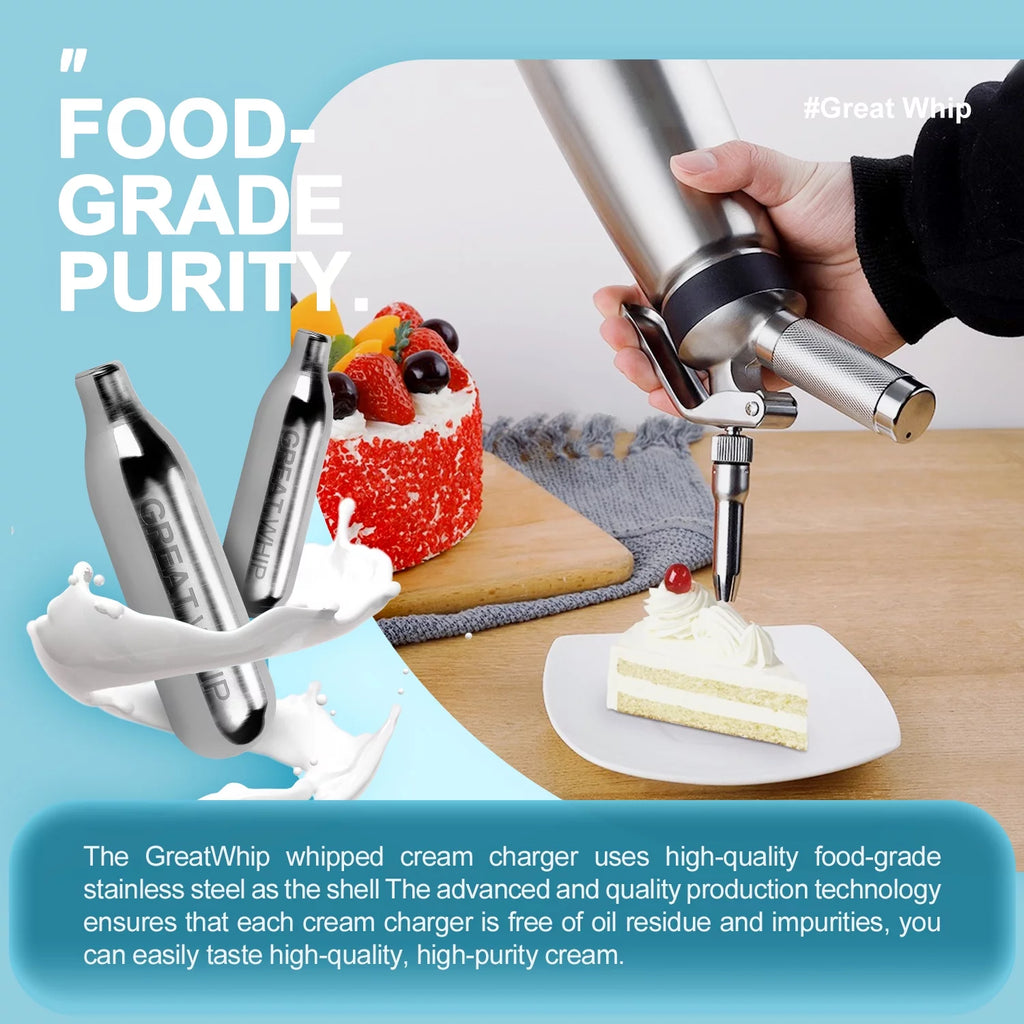 N2O Whipped Cream Chargers 100Pcs B91962