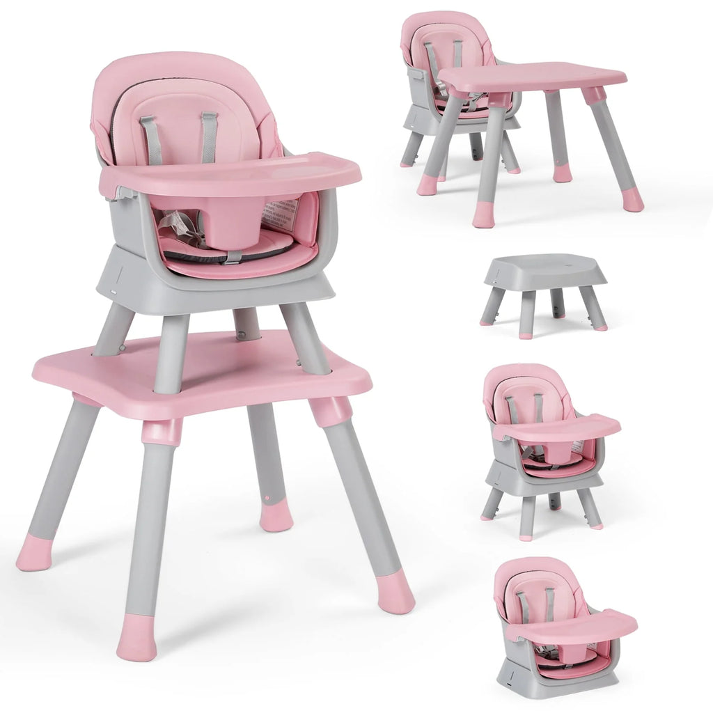 8 in 1 Black Baby High Chair W1881