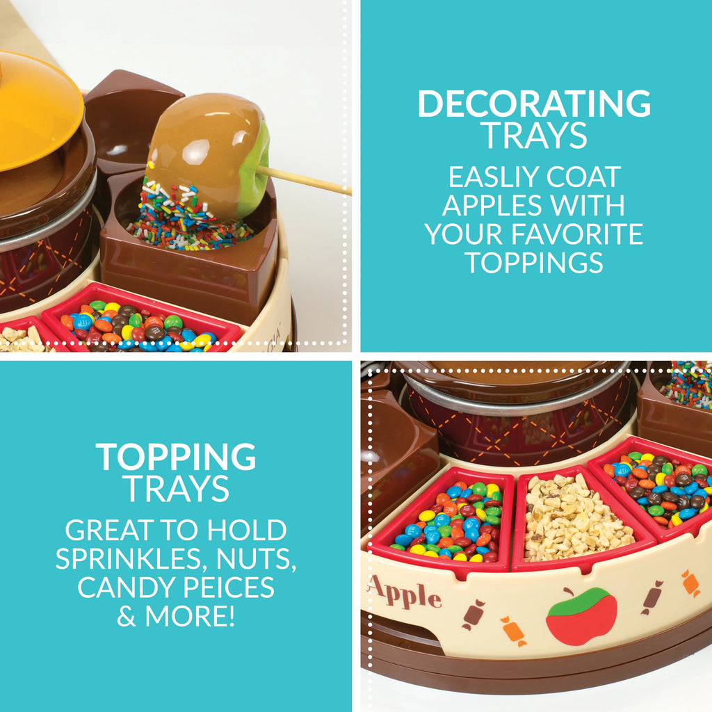 Chocolate & Caramel Apple Party with Heated Fondue Pot, 25 Sticks H400166