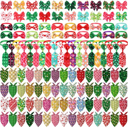 120 Pcs Washable Triangle Dog Bandanas R8382