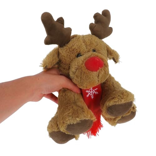 Light Brown Plush Reindeer Stuffed Animal Toy W8180