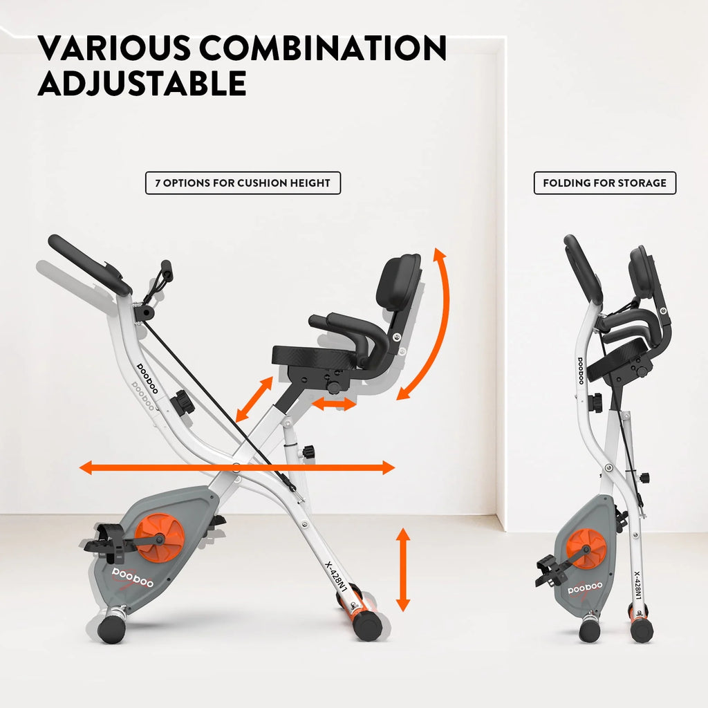 Folding Exercise Bike with 8 Level Adjustable Magnetic Resistance C84453
