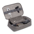 Gray Leatherette Tech Accessory Case Z72870