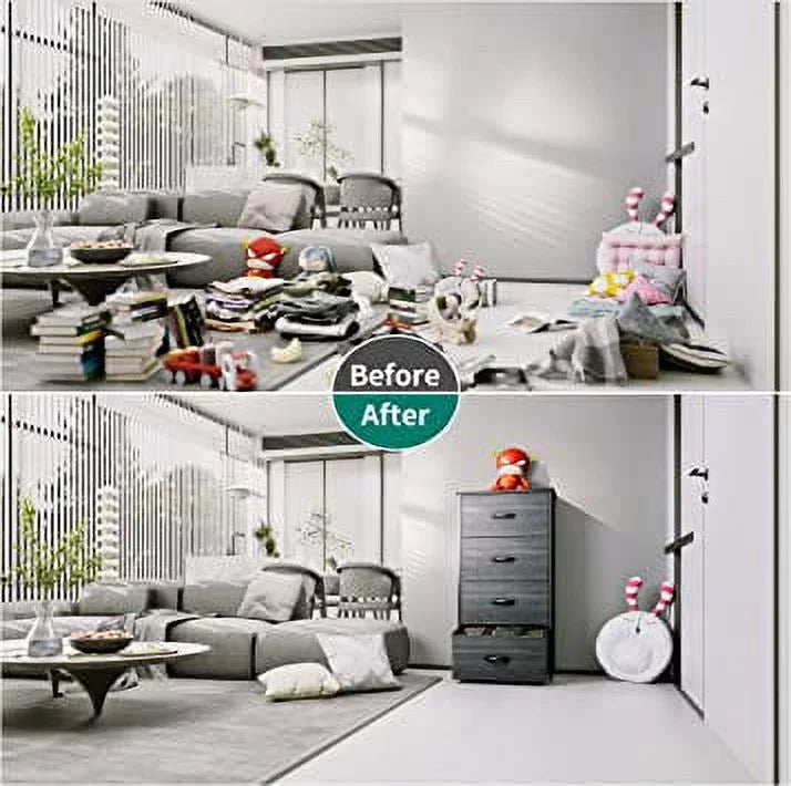 4 Drawer Fabric Storage Dresser V269203