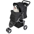 3 Wheel Foldable Pet Stroller with Storage Basket S5839