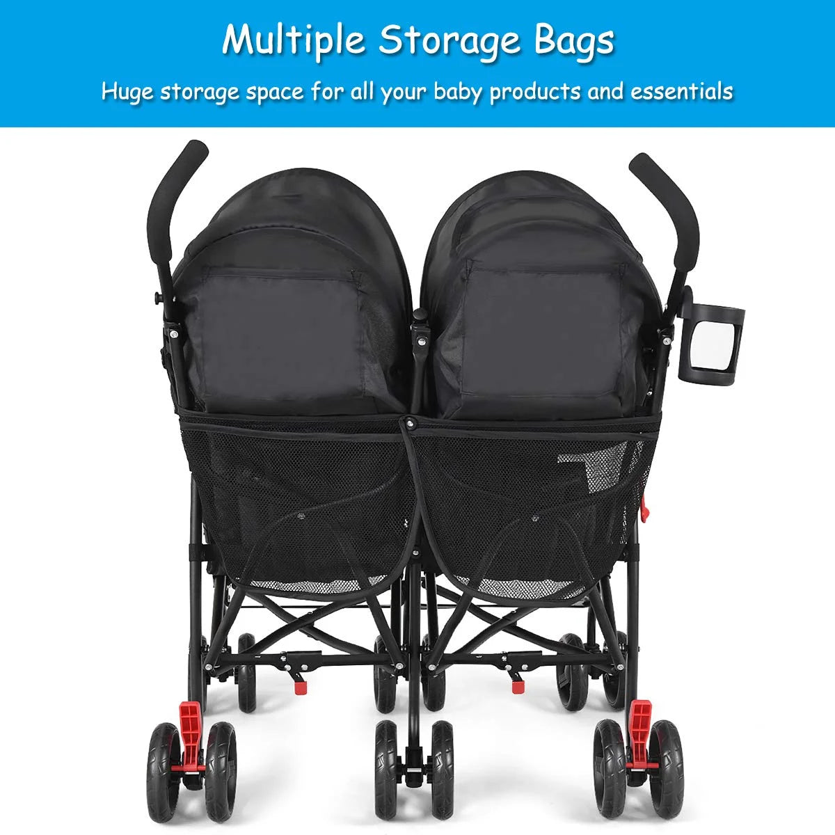 Foldable Twin Double Stroller O908