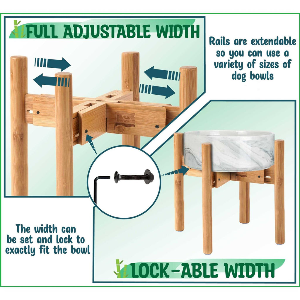 Adjustable Dog Bowl Stand H875267