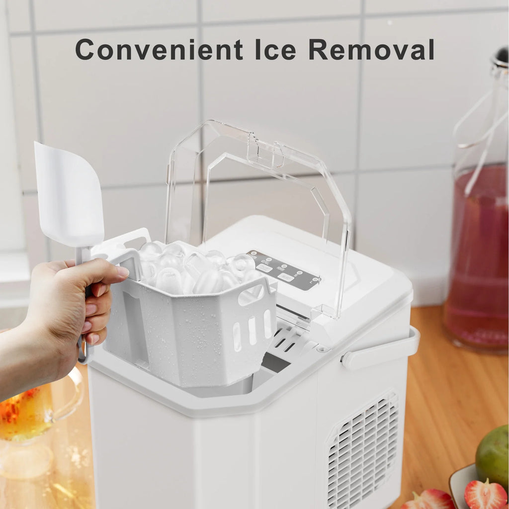 Portable Countertop Ice Maker 9 Cubes 26lbs/24H Silver C5767